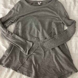 Gray Flowy Longsleeve Shirt